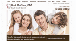 Desktop Screenshot of markmccluredds.com