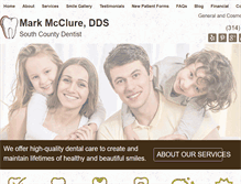 Tablet Screenshot of markmccluredds.com